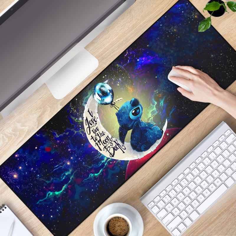 Stitch Love You To The Moon Galaxy Mouse Mat Nearkii