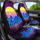 Best Cool Abstract Sun Digital Art Premium Custom Car Seat Covers Decor Protector Nearkii