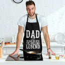 Dad Grilling Legend Custom Apron Best Gift For Anyone Who Loves Cooking