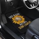Sunflowers Just A Girl Who Loves Sunflowers Front And Back Car Mats (Set Of 4) Nearkii