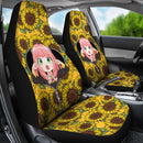 Anya Spy X Family Sunflower Zipper Premium Custom Car Seat Covers Decor Protectors Nearkii