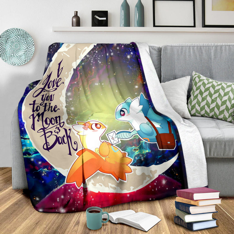 Pokemon Couple Latios Latias Love You To The Moon Galaxy Premium Blanket Nearkii