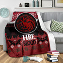 Fire And Blood Ugly Christmas Custom Blanket Home Decor Nearkii