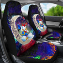 Couple Cute Duck Couple Love You To The Moon Galaxy Premium Custom Car Seat Covers Decor Protectors Nearkii