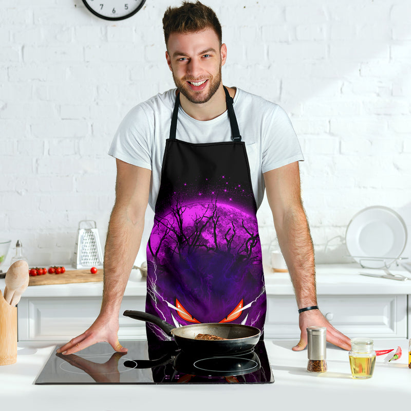 Gengar Pokemon Ghost Scary Moonlight Custom Apron Best Gift For Anyone Who Loves Cooking