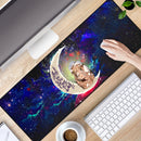 Kimtsu No Yaiba Love You To The Moon Galaxy Mouse Mat Nearkii