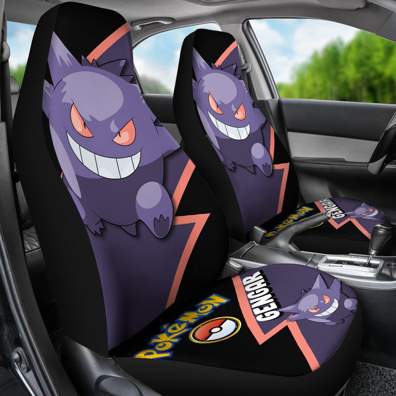 Gengar Car Seat Covers Custom Anime Pokemon Car Accessories Nearkii