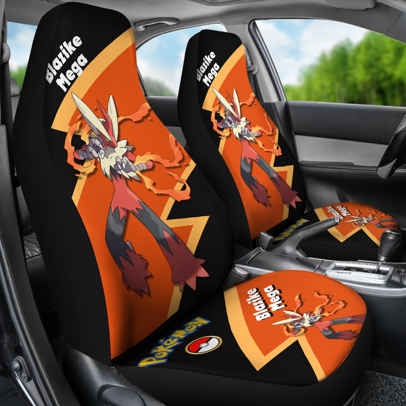 Mega Blaziken Pokemon Premium Custom Car Seat Covers Decor Protectors Nearkii