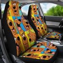 Scooby Doo Face Premium Custom Car Seat Covers Decor Protectors Nearkii