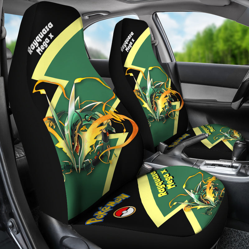 Mega Rayquaza X Pokemon Premium Custom Car Seat Covers Decor Protectors Nearkii