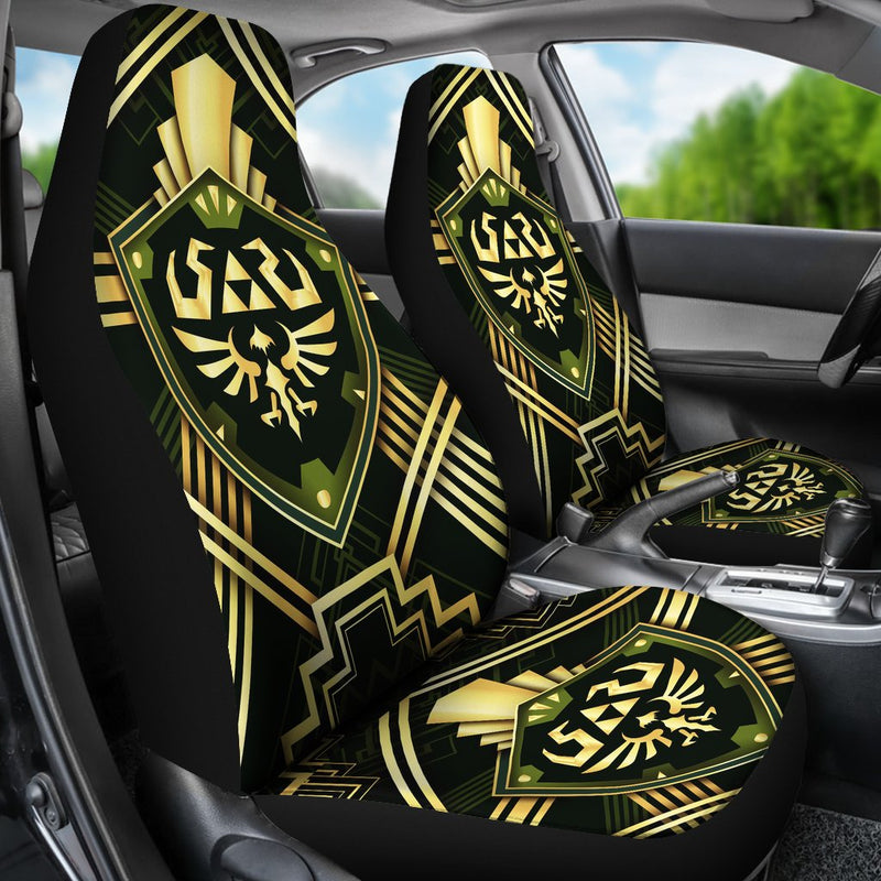 Legend Of Zelda Sheild Premium Custom Car Seat Covers Decor Protector Nearkii