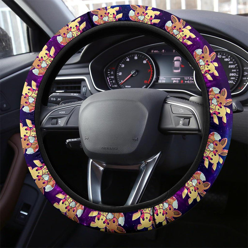 Pikachu Eevee Pokemon Car Steering Wheel Cover Nearkii