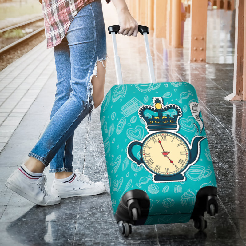Teatime Luggage Cover Suitcase Protector Nearkii