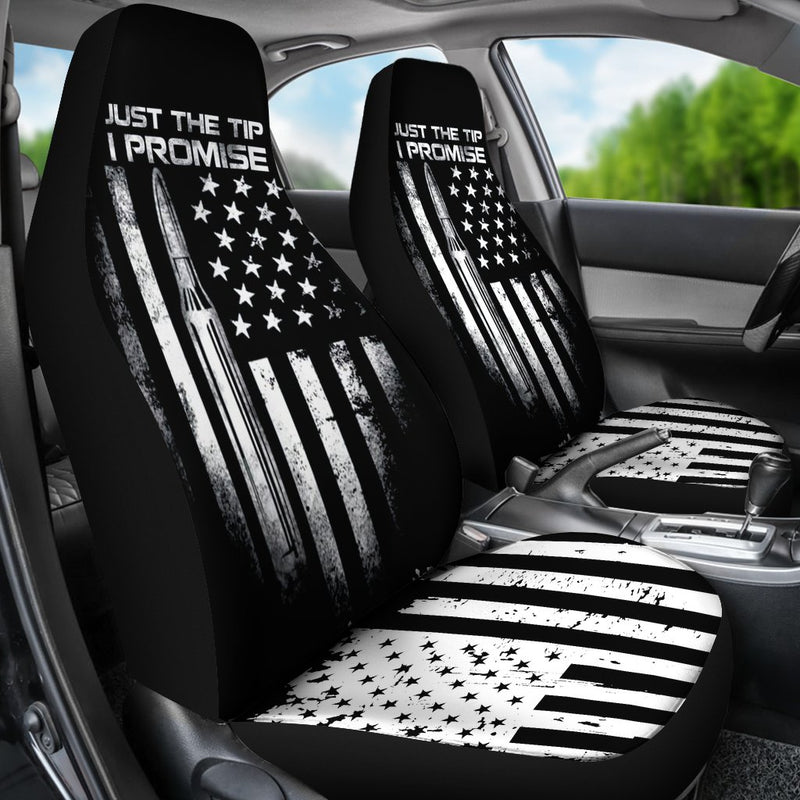 Best Veteran Just The Tip I Promise Us Flag Premium Custom Car Seat Covers Decor Protector Nearkii