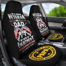 Best I'M A Proud Veteran And A Dad. Premium Custom Car Seat Covers Decor Protector Nearkii