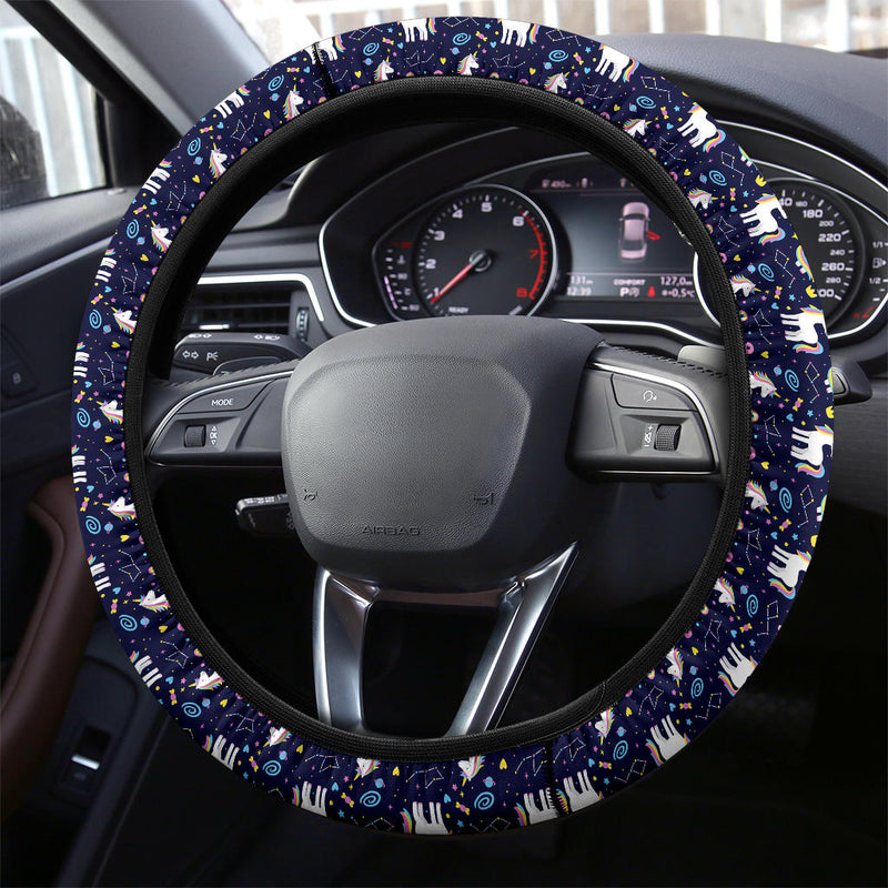 Unicorn Donut Premium Car Steering Wheel Cover Nearkii
