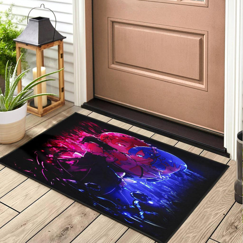 Rem And Ram Rezero Doormat Nearkii