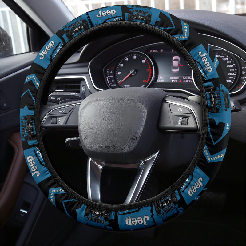 Blue Jeep Car Steering Wheel Cover Nearkii