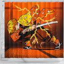 Zenitsu Demon Slayer Shower Curtain Nearkii