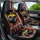 Eat Sleep Jeep Yellow Premium Custom Car Seat Covers Decor Protectors Nearkii