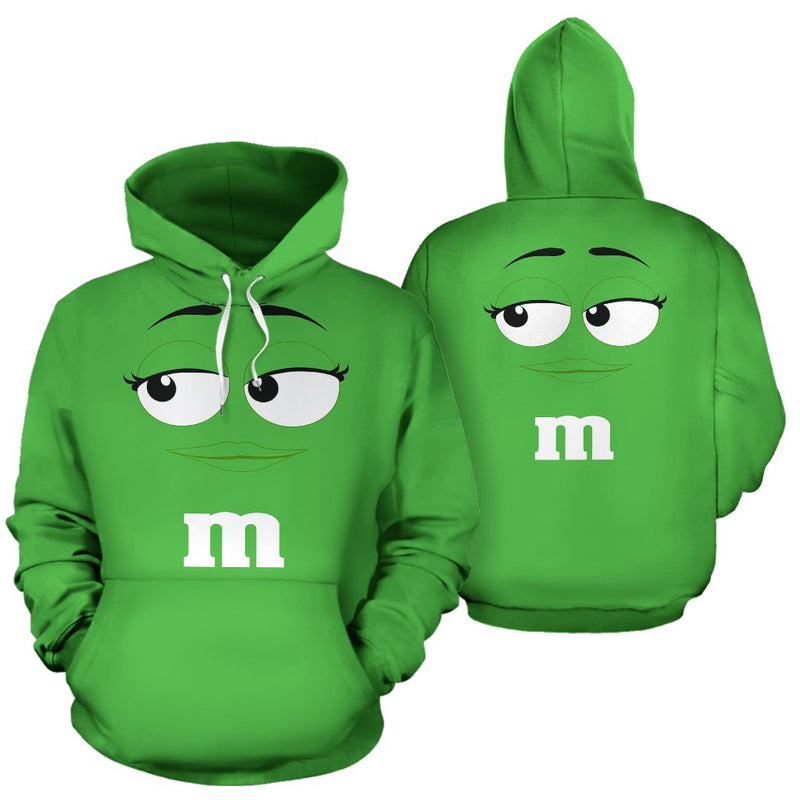 M&M Chocolate Green Hoodie