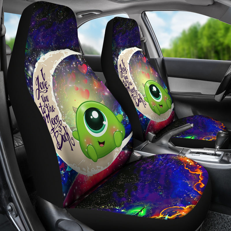 Cute Mike Monster Inc Love You To The Moon Galaxy Car Seat Covers