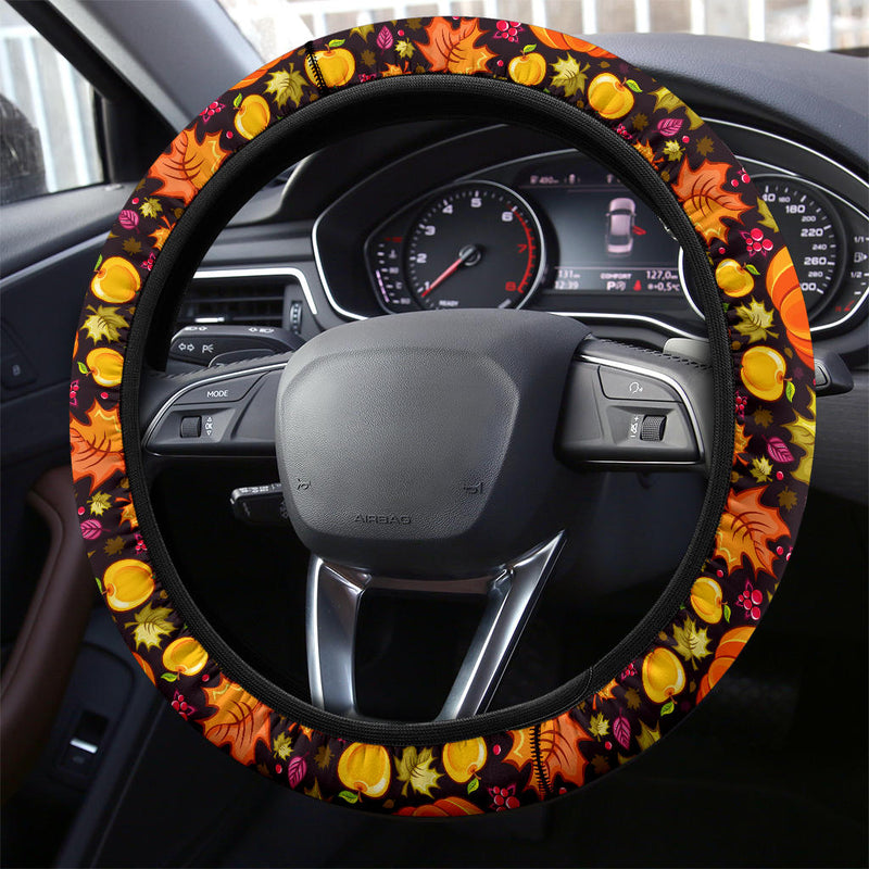 Halloween Pumpkin Premium Car Steering Wheel Cover Nearkii