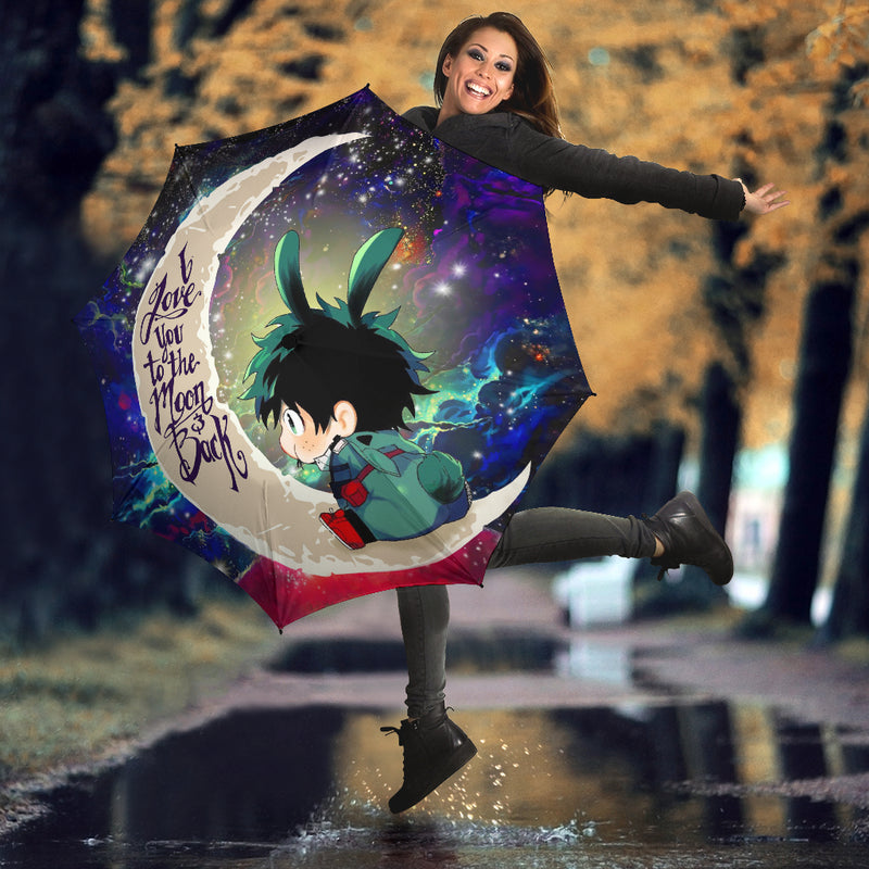Deku My Hero Academia Anime Love You To The Moon Galaxy Umbrella Nearkii