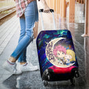 Natsu Fairy Tail Love You To The Moon Galaxy Luggage Cover Suitcase Protector Nearkii