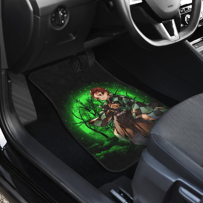 Tanjiro Moonlight Car Floor Mats Anime Car Accessories Nearkii