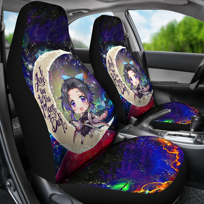 Shinobu demon slayer Love You To The Moon GalaxySnoopy Dog Sleep Love You To The Moon Galaxy Car Seat Covers