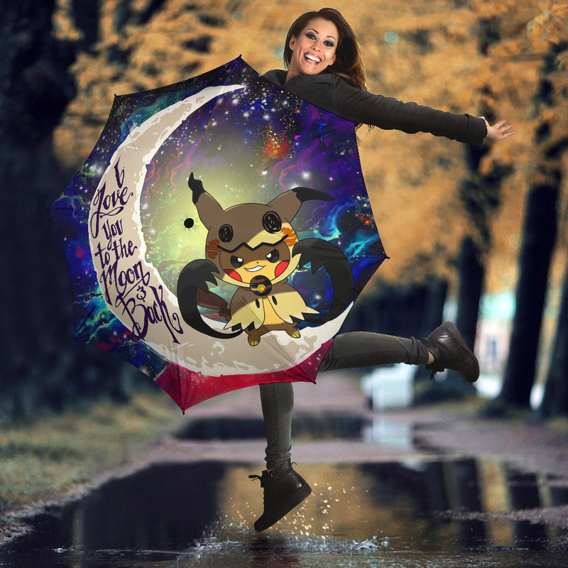Pikachu Horro 2 Love You To The Moon Galaxy Umbrella Nearkii