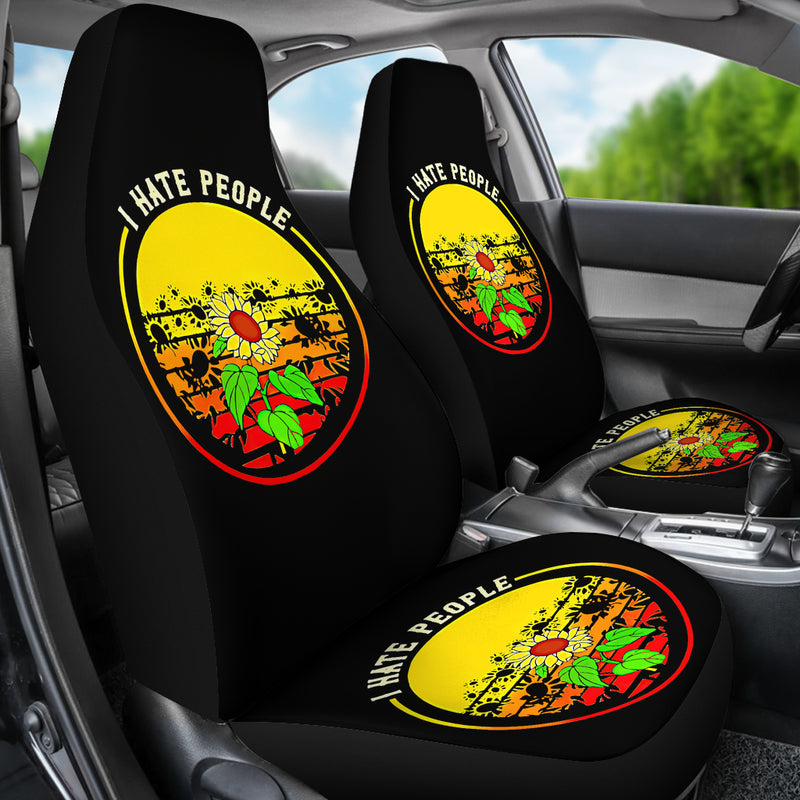 Best Sunflowers I Hate People Premium Custom Car Seat Covers Decor Protector Nearkii