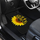 Sunflowers Shut Duh Fuh Up Front And Back Car Mats (Set Of 4) Nearkii