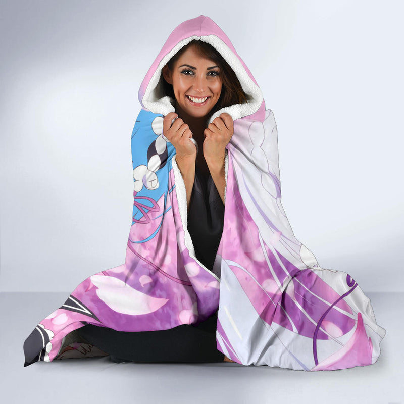 Ram And Rem Rezero Economy Hooded Blanket Nearkii