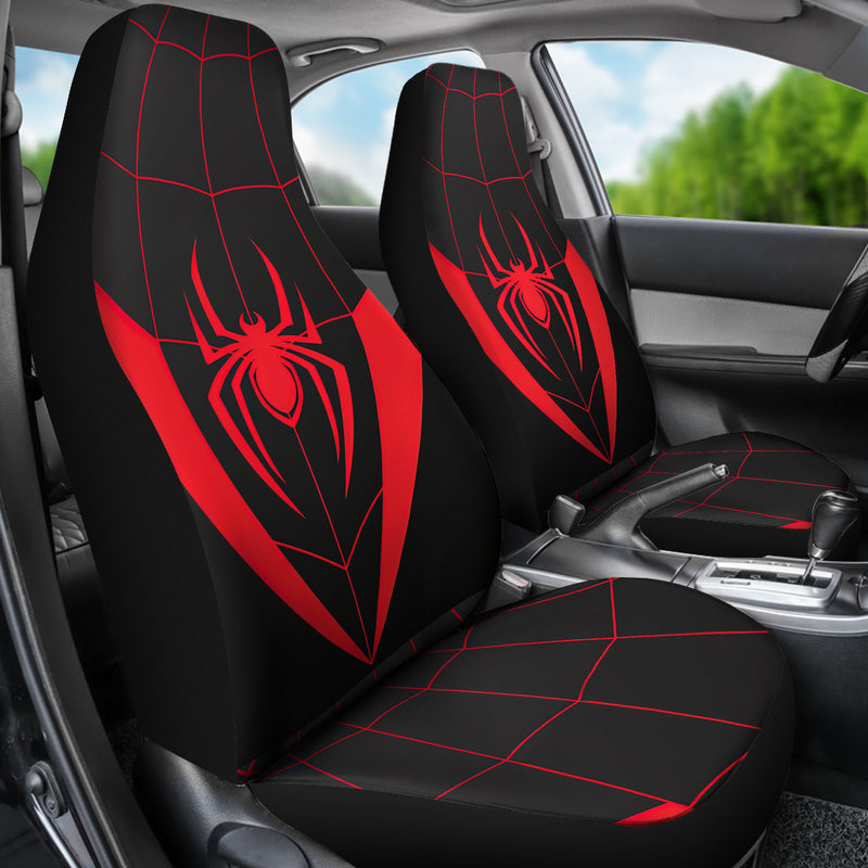 Spider Red Car Seat Covers Custom Uniform Printed Car Seat Covers Nearkii