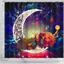 Mareep Pokemon Love You To The Moon Galaxy Shower Curtain Nearkii