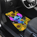 Stitch Sunflower Zipper Car Floor Mats Car Accessories Nearkii