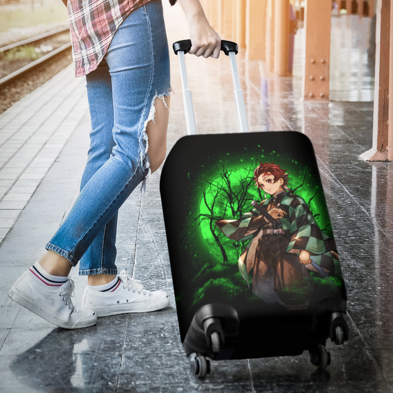 Tanjiro Demon Slayer Moonlight Luggage Cover Suitcase Protector Nearkii