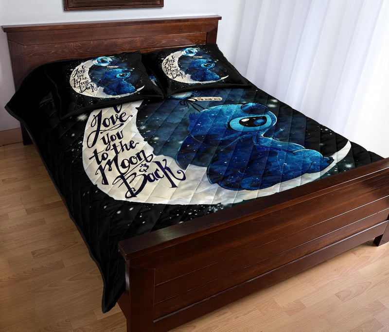 Stitch Love Moon And Back Premium Custom Quilt Bed Sets Nearkii