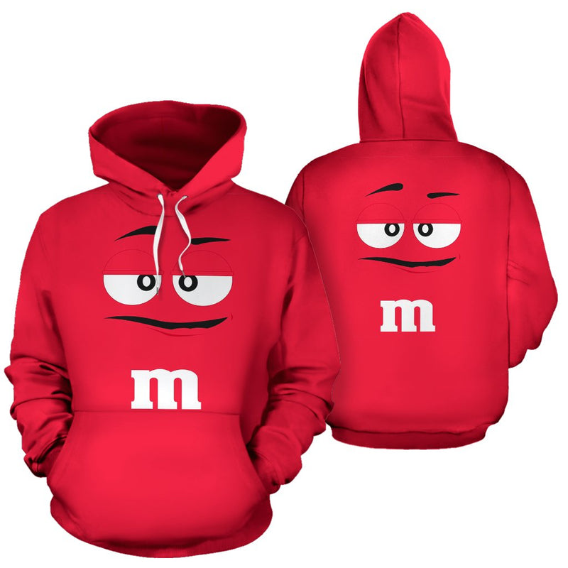 M&M Chocolate Red Hoodie