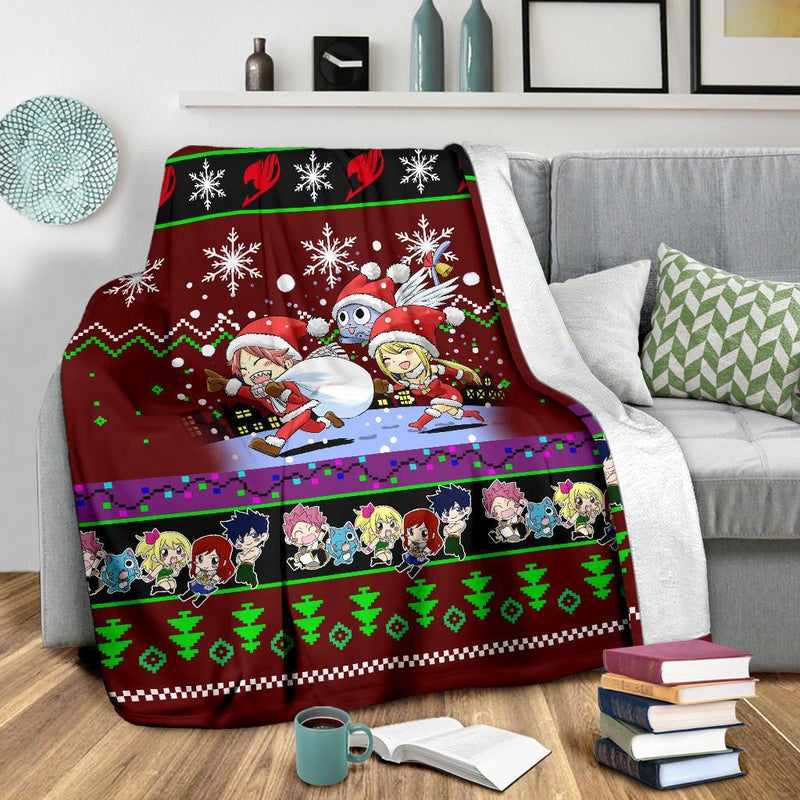 Red Fairy Tail Christmas Blanket Amazing Gift Idea Nearkii