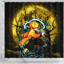 Zenitsu Anime Moon Shower Curtain Nearkii