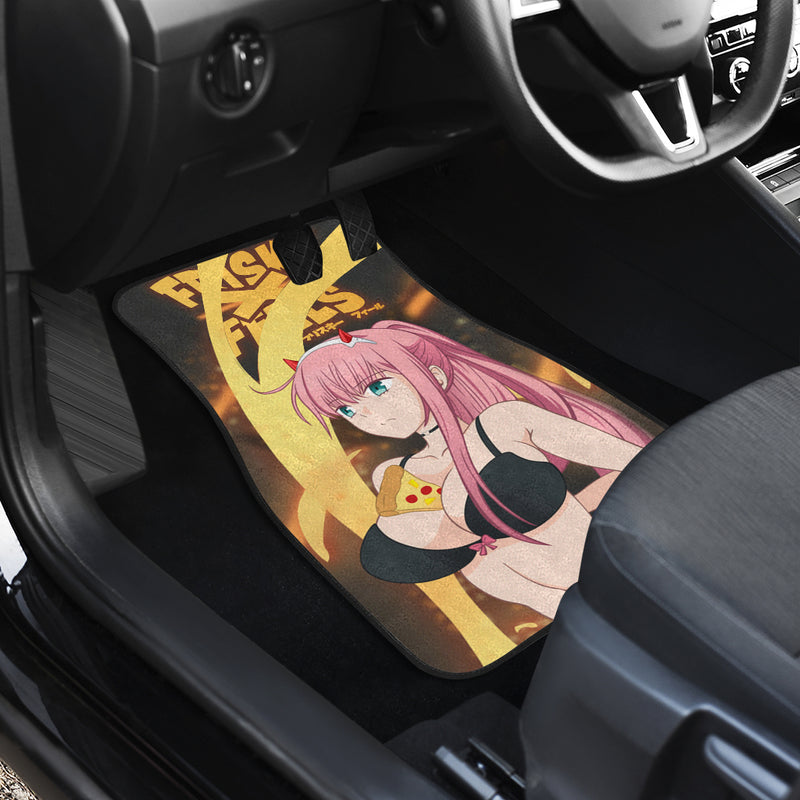 Zero Two Anime Girl Car Floor Mats Car Accessories Nearkii