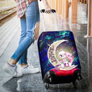 Pokemon Couple Mew Mewtwo Love You To The Moon Galaxy Luggage Cover Suitcase Protector Nearkii
