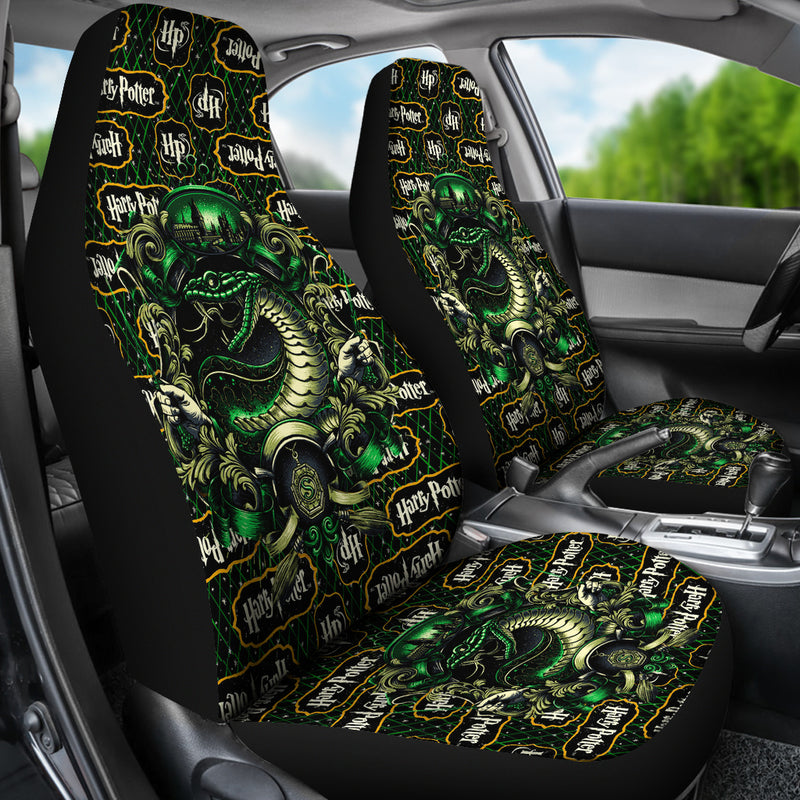 Harry Potter Slytherin Premium Custom Car Seat Covers Decor Protector Nearkii