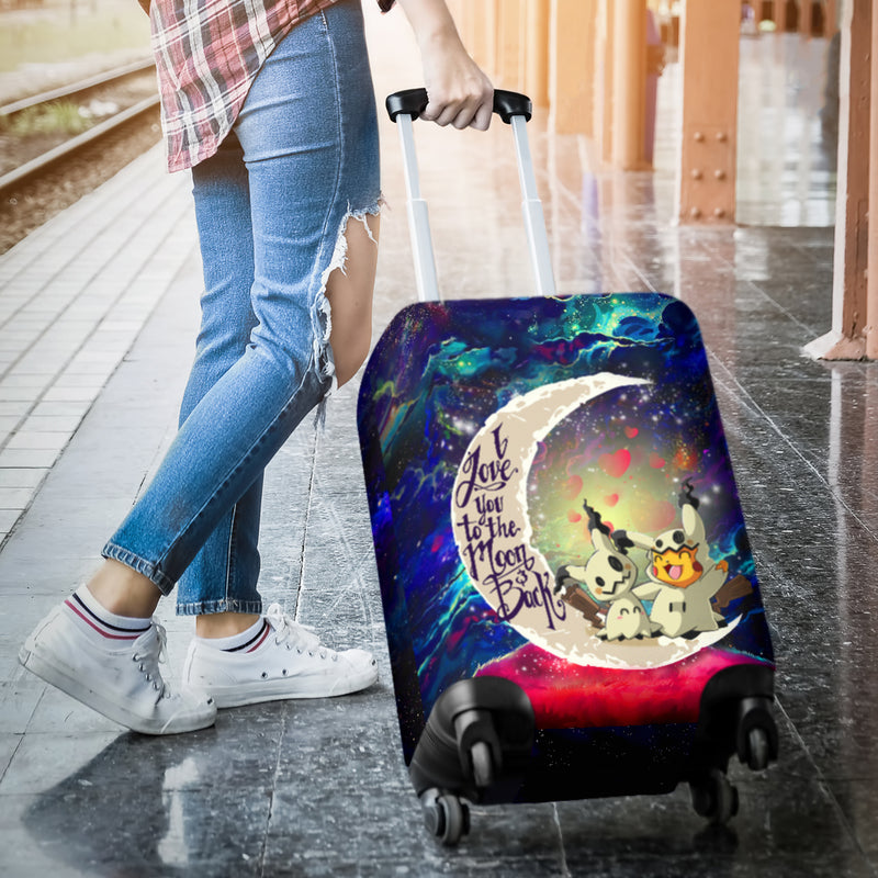 Pikachu Horro 2 Love You To The Moon Galaxy Luggage Cover Suitcase Protector Nearkii