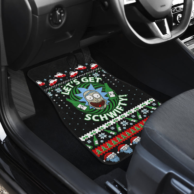 Rick Morty Christmas Car Floor Mats Car Accessories Nearkii