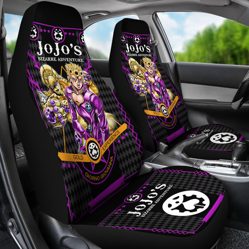 JoJo Bizarre Adventure Giorno Premium Custom Car Seat Covers Decor Protectors Nearkii