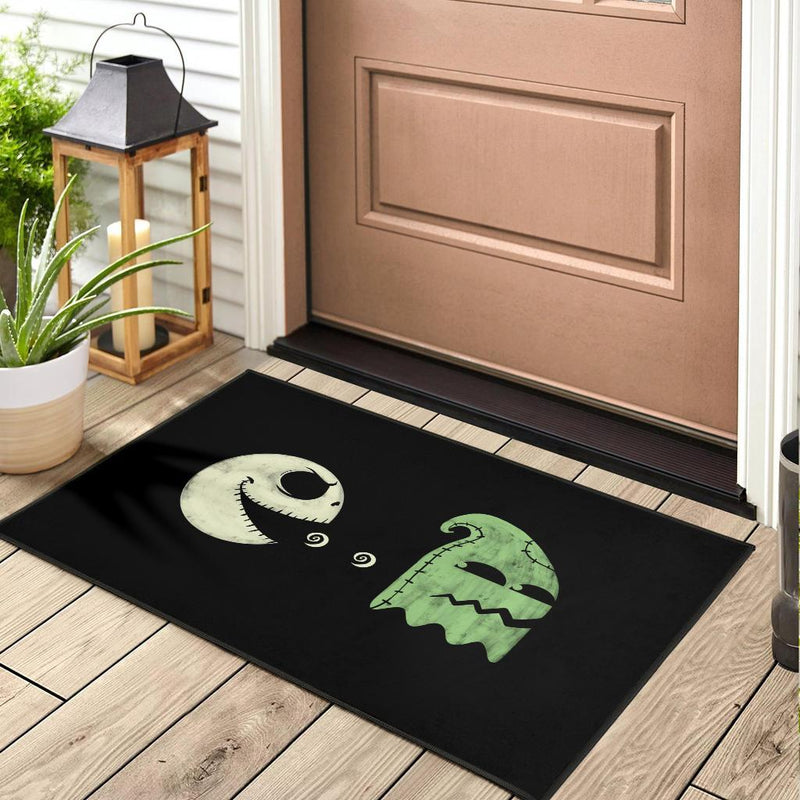 Pacman Jack Skellington Doormat Nearkii